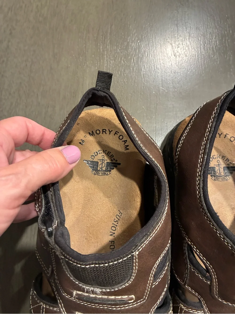 Men's Brown Dockers Fisherman Sandals